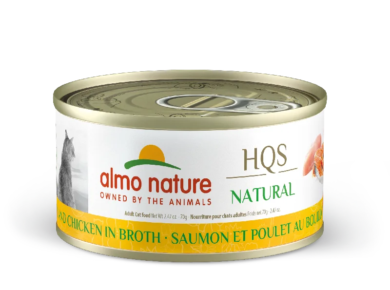 Almo Nature HQS Natural Salmon & Chicken in Broth 70g