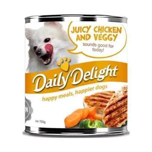 Daily Delight Juicy Chicken and Veggy Canned Dog Food